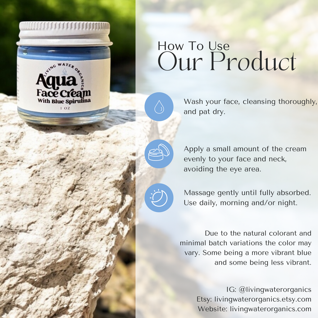 Aqua Face Cream for Young and Mature Skin, Clear Skin