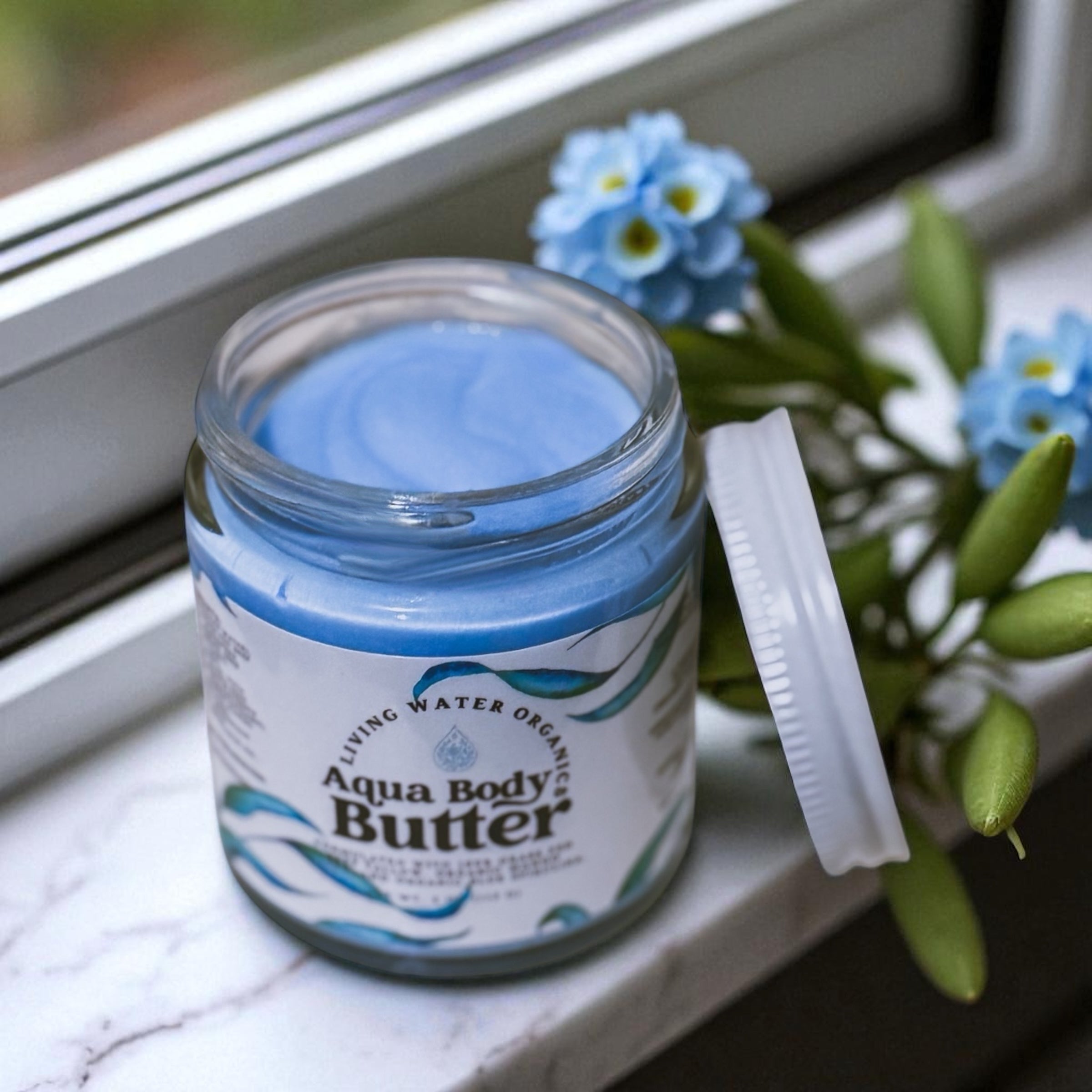 Beachy Tallow Body Butter with Organic Blue Spirulina and Grass Fed Tallow