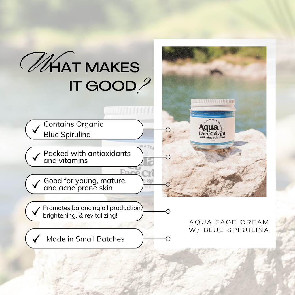 Aqua Face Cream for Young and Mature Skin, Clear Skin