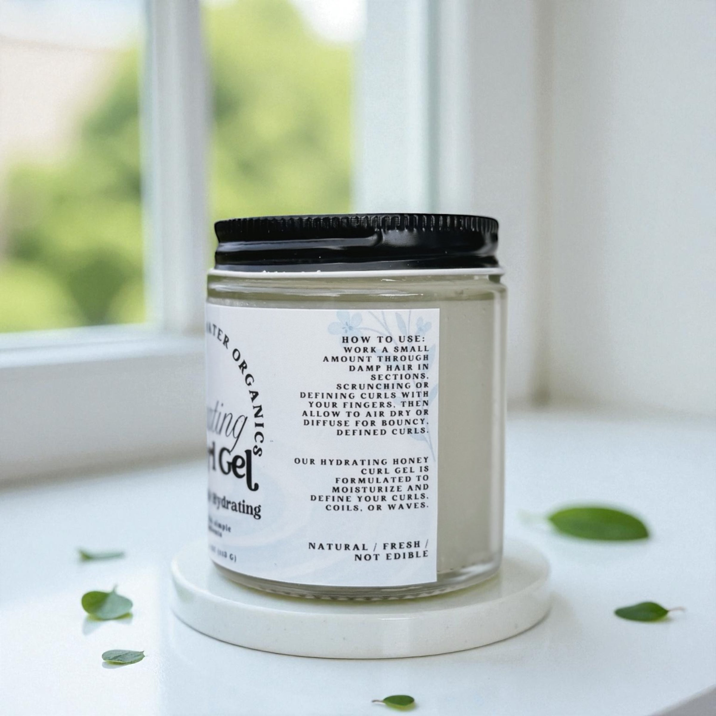 Hydrating Curl Gel for Curly, Coily, and Wavy Hair Oil-Free (Buildable Medium to Strong Hold)