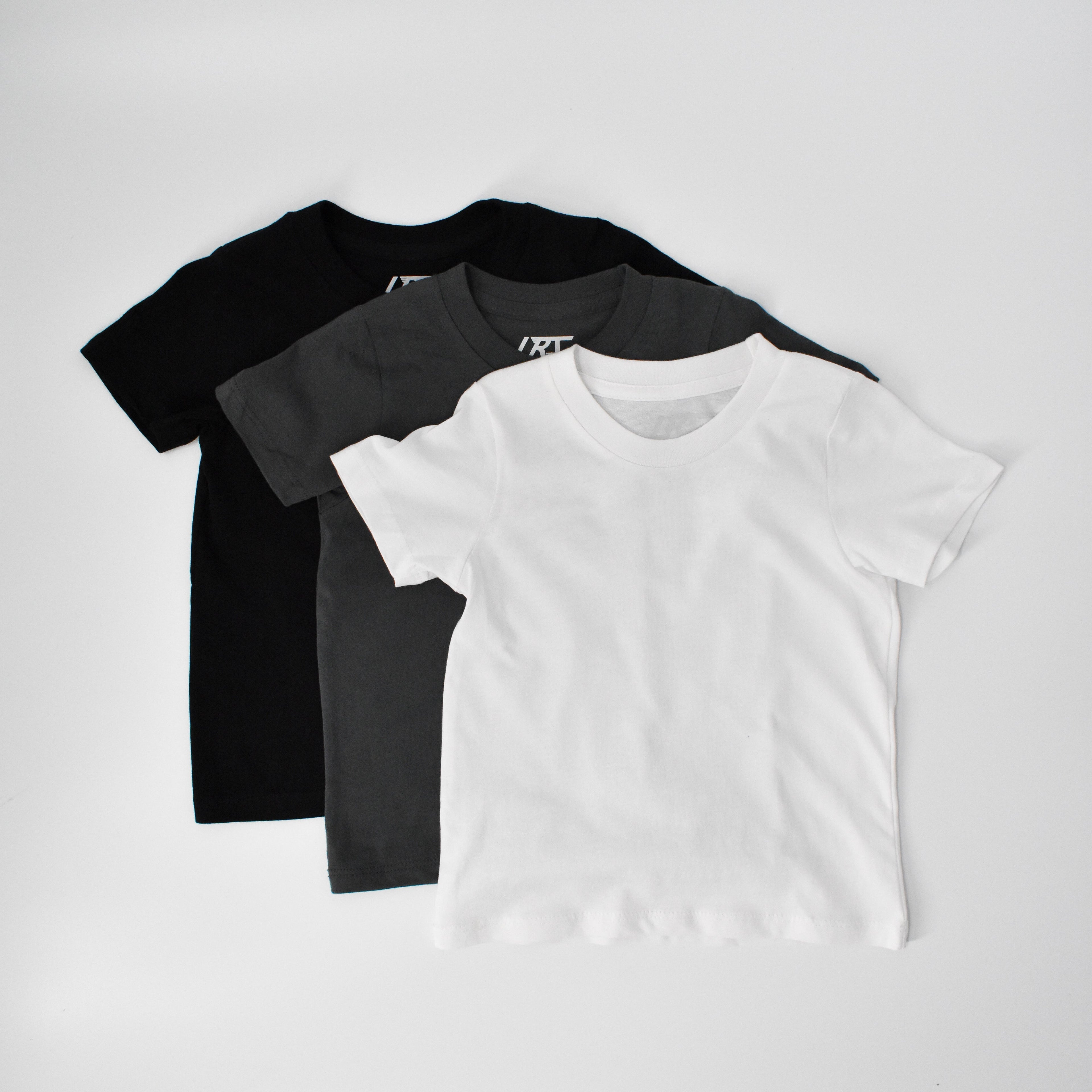 3-PACK RAD ORGANICS TEES - MONOCHROME
