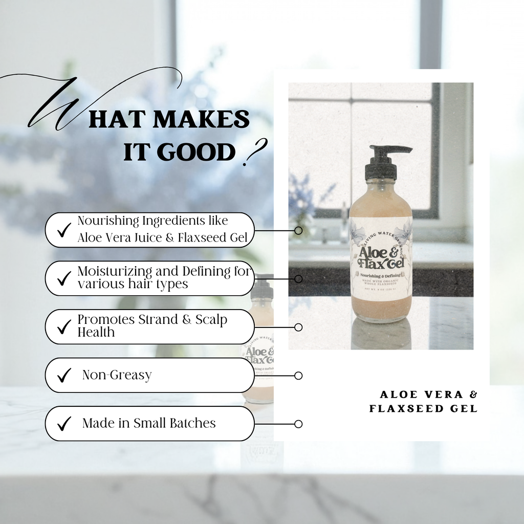 Aloe Vera & Flaxseed Gel, Nourishing (Medium Hold)